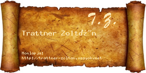 Trattner Zoltán névjegykártya