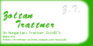 zoltan trattner business card